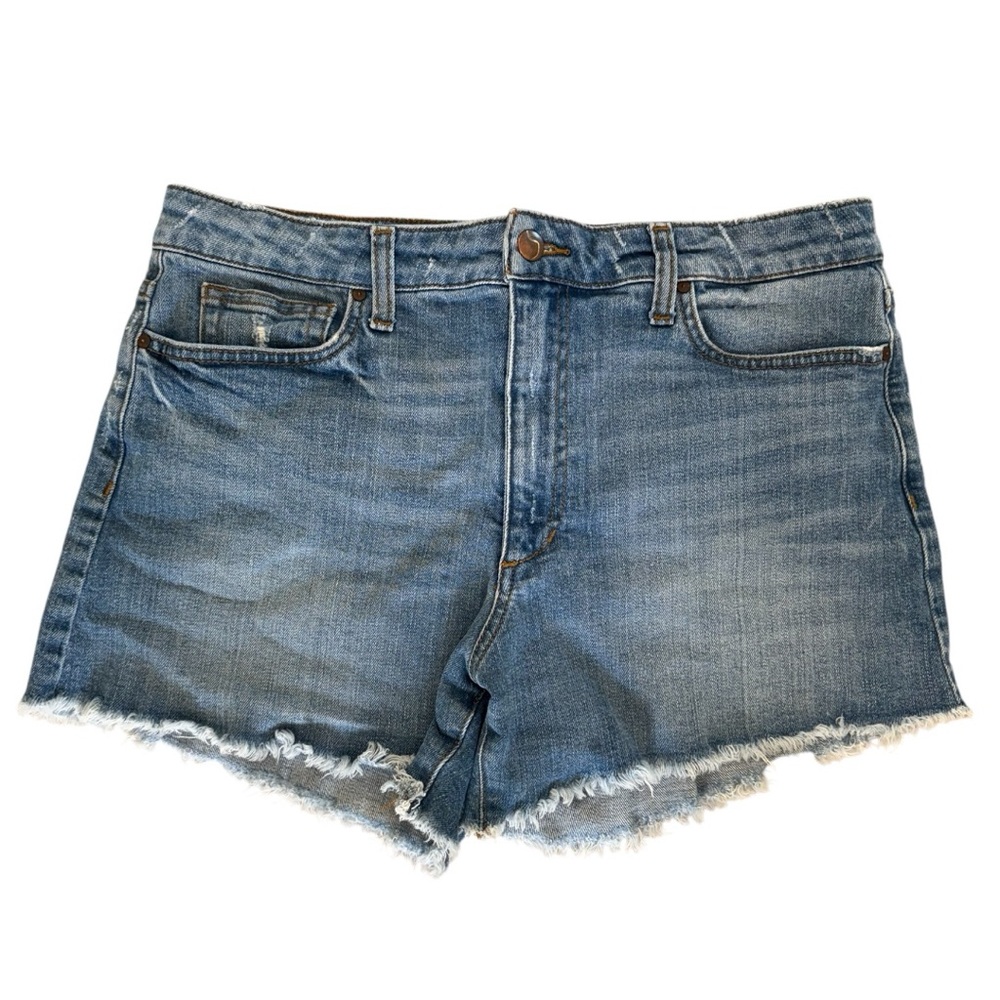 Joe's Jeans Light Blue Distressed Frayed-Hem Denim Shorts